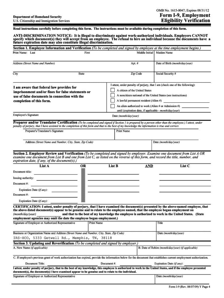 how to fill out my i9 i9 Form 2021 Printable