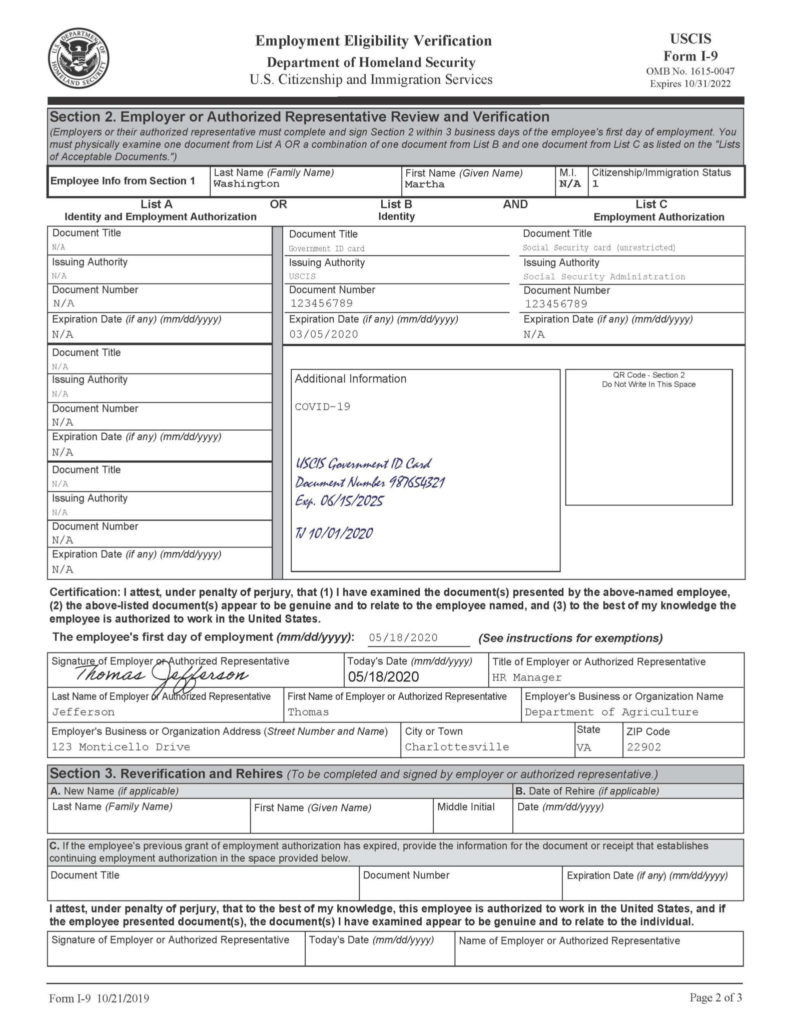 Updated I9 2021 I9 Form 2023 Printable