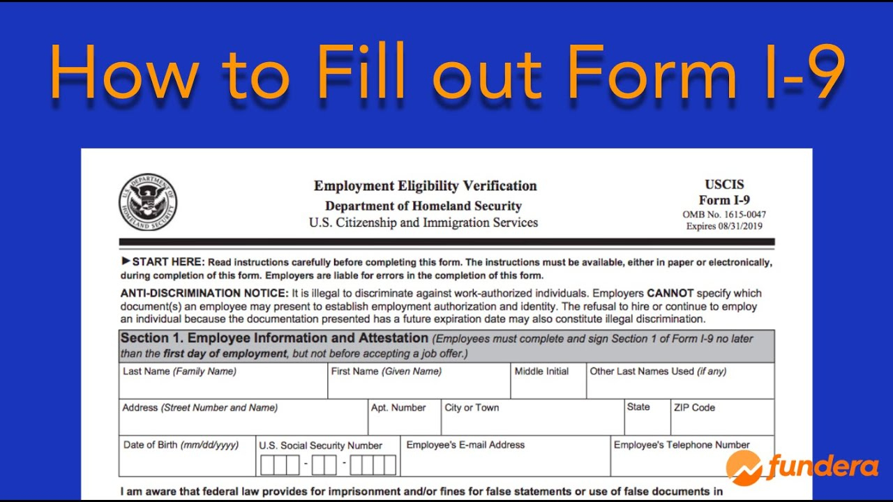 How To Fill Out Form I 9 Easy Step By Step Instructions