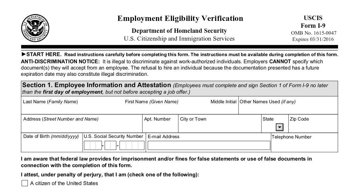 Employment Eligibility Verification DocHub